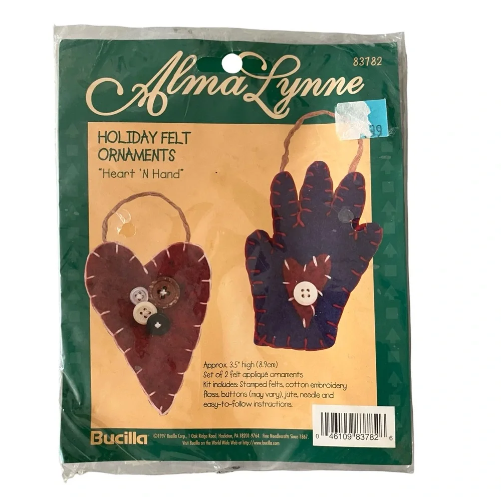 Alma Lynne Holiday Felt Ornaments & New Berlin Co Musical Cross Stitch Kits